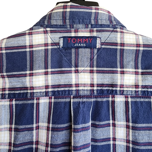 Vintage 90s Tommy Jeans Plaid Shirt - Picture 3 of 9